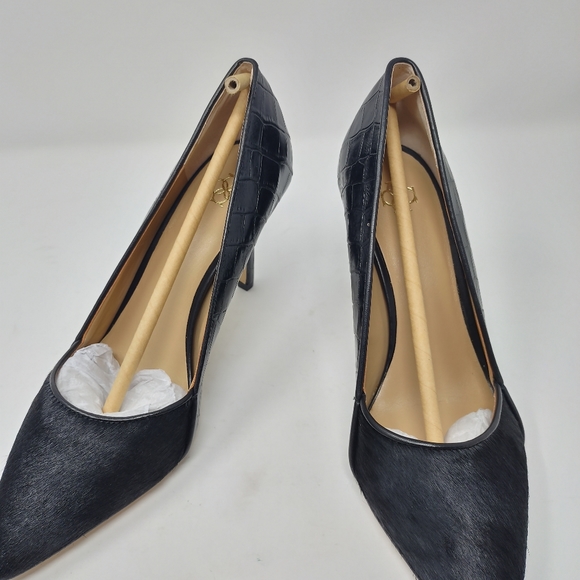 Women's Ann Taylor Bianca Black Pointy Heel Size 8 Style #356129 - Picture 2 of 11